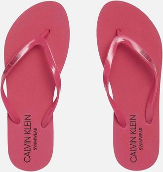 Calvin Klein Womens Intense Power Flip Flop Sandals, Beetroot Purple - Red - Size: 5.5/4/5/4.5
