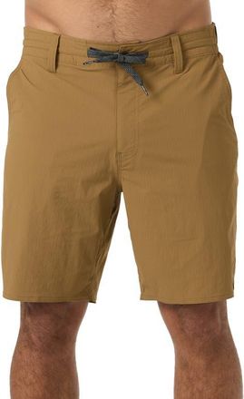 O'Neill TRVLR Halfback Performance Hybrid Shorts in Dark Khaki at Nordstrom, Size Xx-Large