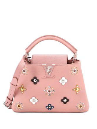 Louis Vuitton Capucines Bag Leather with Embellished Detail BB shoulder bag - Roze