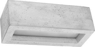 Wonderlamp Aplique de pared de cemento gris e27