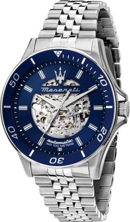 Maserati Sfida Automatisch Skelet Horloge - Dames - Horloges - Blauw - ONE Size - Accessoires