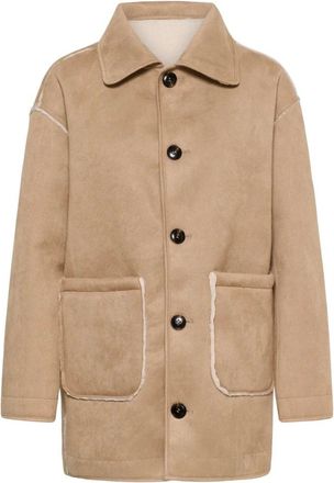 Kaffe Chaqueta de Borrego Sint&eacute;tico - Jackets - Mujer - Beige - 3XL