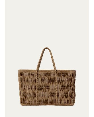 The Row Georgica Tote Bag in Woven Raffia