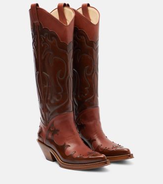 Gabriela Hearst Capitana leather cowboy boots