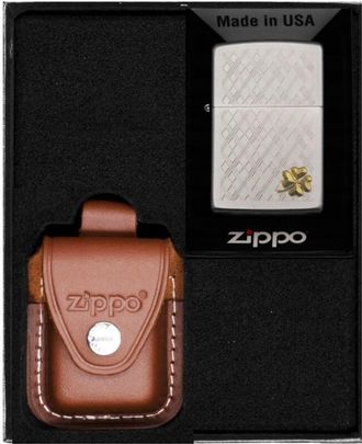 OEM Impresionante Juego De Encendedores Zippo Con Tr&eacute;bol De Cuatro Hojas, N.&deg; 2