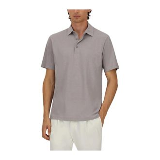 Herno Polo Shirts, male, Gray, Size: 2XL Jersey Crepe Polo Shirt