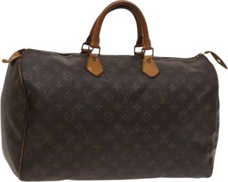 Louis Vuitton Speedy Bandouliere Bag Monogram Canvas Brown Canvas Handbag (Pre-Owned)