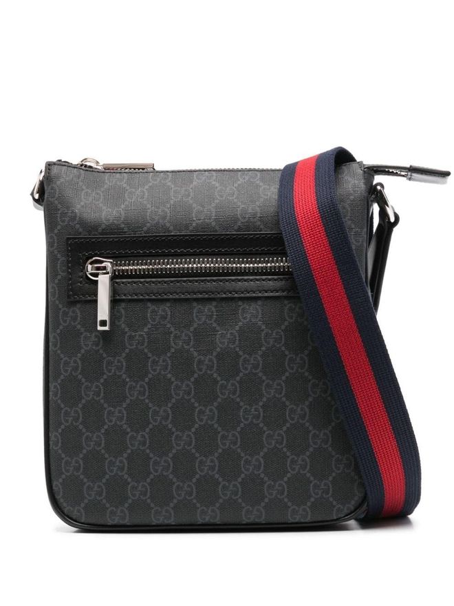GG Supreme canvas messenger bag - Black