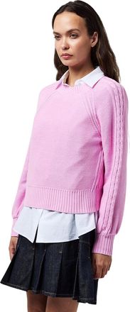 French Connection Dames/dames Kabelbrei-jumper (Bubblegum Roze)