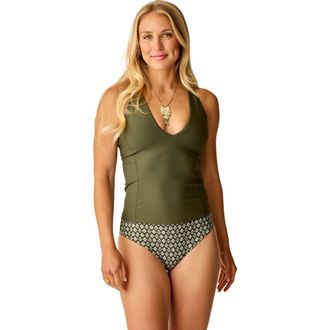 Carve Designs Serenity Compression Tankini in Dark Fir at Nordstrom, Size Xx-Small