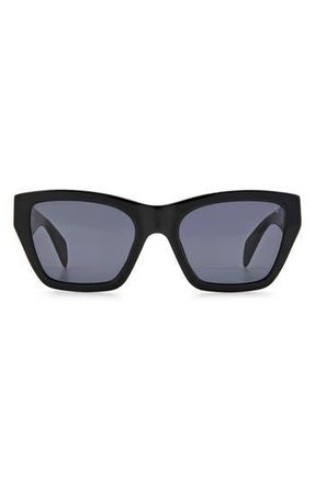 Rag & Bone 54mm Gradient Rectangle Sunglasses in Black/Grey at Nordstrom Rack