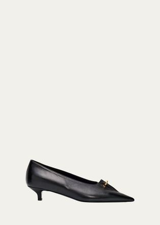 Toteme Pierced Nappa Leather Pumps