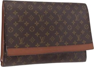 Louis Vuitton Pre-owned Vintage Monogram Clutch - Dames - Vintage Clutch - Bruin - ONE Size - Vintage