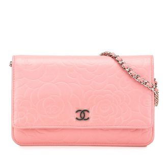 Chanel Camelia Geperst Kettingtas