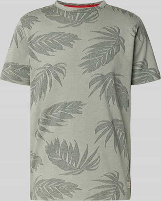 Lerros T-Shirt mit Strukturmuster in Lind, Größe XXL