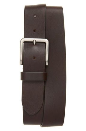Vince Alex Leather Belt in Cacao Brown at Nordstrom, Size 36