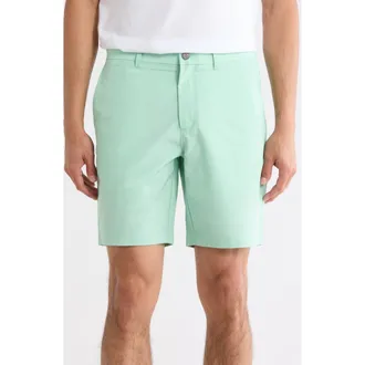 Original Penguin Technical Flat Front 7.5-Inch Shorts in Lichen at Nordstrom Rack, Size 34