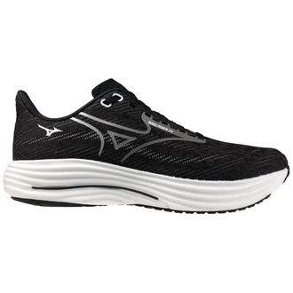 Mizuno Mens Wave Rider 29 Running Shoes In Black/grey