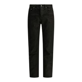 Rick Owens Fog Cut Rechte jeans - Heren - Jeans - Zwart - Maat: W32 Katoen