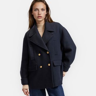 La Redoute Collections Caban van wolmix, Signature ANTON
