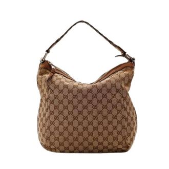 Gucci Pre-owned Shoulder Bags, female, Brown, Size: ONE SIZE Pre-owned Hobo Bambou Shoulder Bag