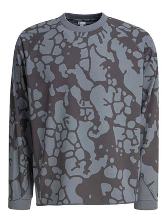 Goldwin T-shirt met abstracte print en raglan mouwen - Grijs