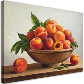 Feeby Impresi&oacute;n De Imagen, Melocotones, Fruta Y Naturaleza, 120x80
