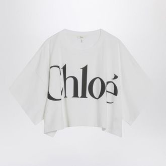Chlo&eacute; Boxy T-Shirt With Logo Print