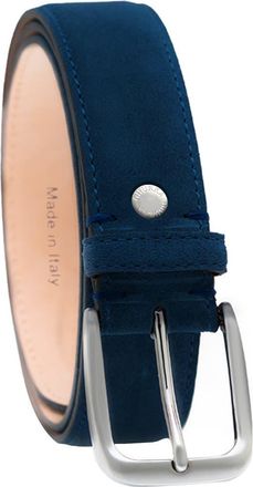 Ghurka Handcrafted in Italy Genuine suede leather belt in Navy at Nordstrom, Size 42