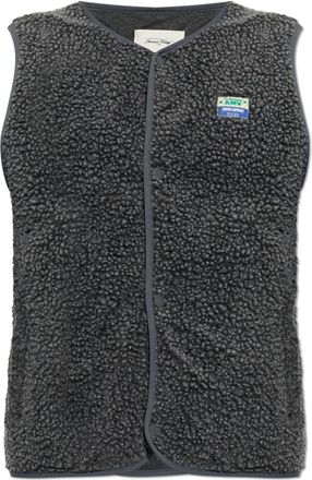 American Vintage Hoktown Vest - Heren - Bodywarmers - Grijs - S - Polyester - Jassen