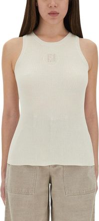 Fendi Tank Top With Logo-Donna