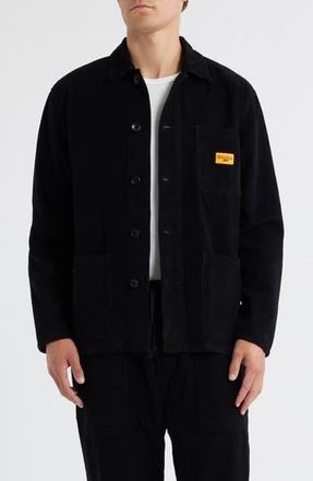 Service Works Organic Cotton Corduroy Button-Up Chore Coat in Black at Nordstrom Rack, Size Medium