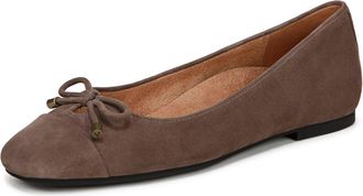 Vionic Womens Klara Flats In Driftwood Suede