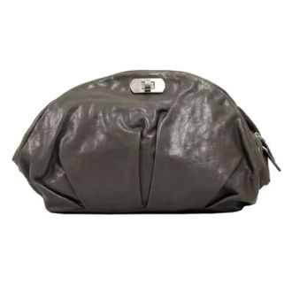 Marni Pre-owned Clutches, female, Gray, Size: ONE SIZE Pre-owned Leather handbags