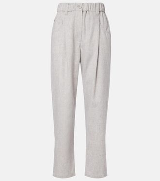 Brunello Cucinelli Monili wool tapered pants