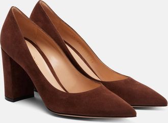 Gianvito Rossi Piper 85 suede pumps