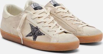 Golden Goose Super-Star glitter suede sneakers