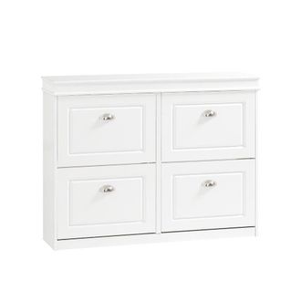 SoBuy Zapatero con 4 puertas mdf blanco