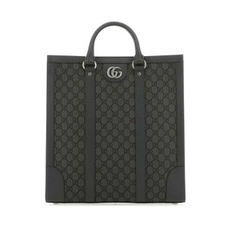 Gucci Gg Supreme Fabric And Leather Ophidia Shopping Bag