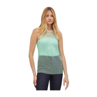 Patrizia Pepe Dames, Tops, Groen, Maat: XS Polyamide