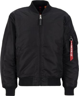 Alpha Industries Hombre, Chaquetas, Negro, Talla: L