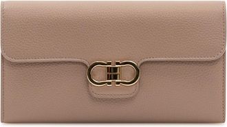 Ferragamo Taupe Gancini Clutch