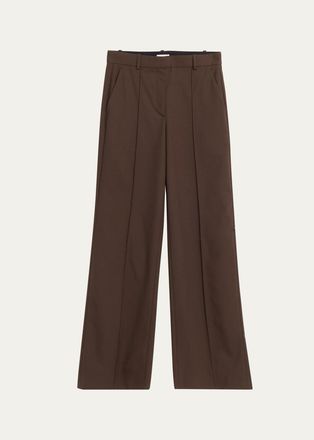 A.L.C. Reid Pintucked Wool-Blend Pants