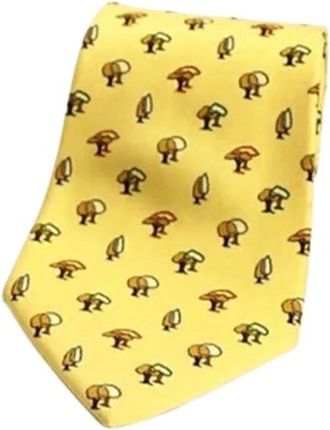 Ferragamo Pre-owned Accessories, male, Yellow, Size: ONE SIZE Pre-owned Cravat