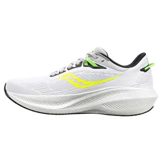Saucony Womens Triumph 21, White/Slime, 10 UK