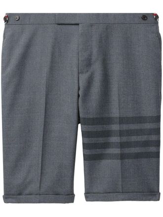 Thom Browne 4-Bar wool-blend shorts - Grey