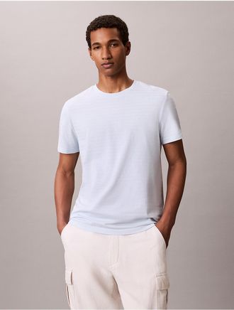 Calvin Klein Mens Stripe Classic T-Shirt - Blue - 2XL