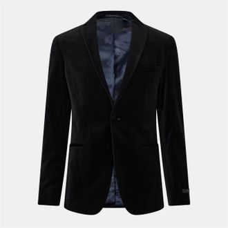 Ted Baker Mens Velvet Formal Jacket in Black - Size 38 (Chest)