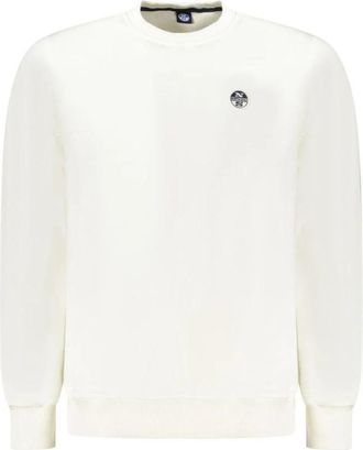 North Sails Katoenen Pullover - Heren - Ronde hals truien - Wit - XL - Katoen - Truien & Vesten