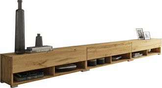 Mirjan24 Mobilier1 - Mueble Tv Sarasota 144, Roble Wotan, N&uacute;mero De Puertas: 0, N&uacute;mero De Cajones: 0, 300x30x33cm